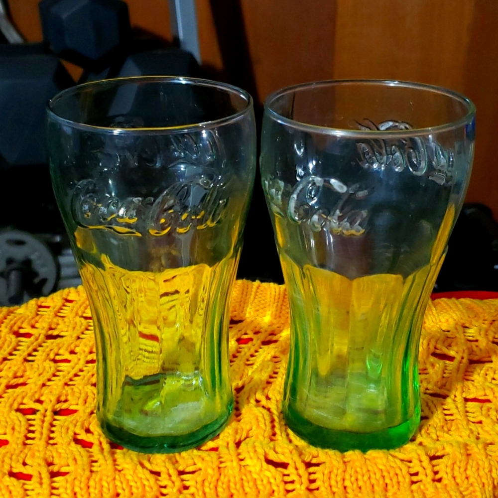 2pc coca cola  glass..